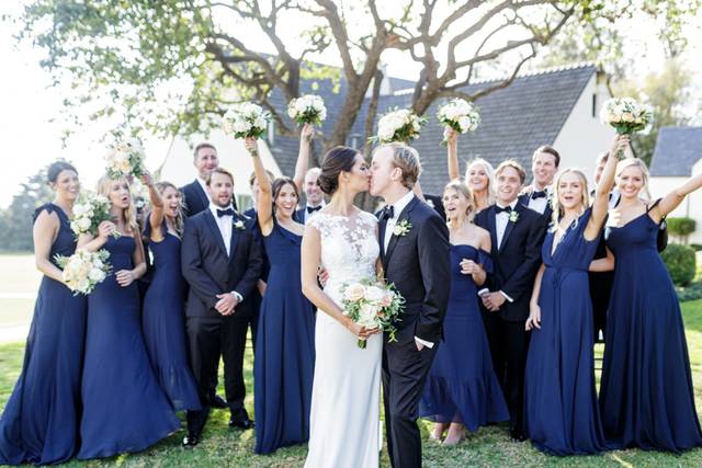 Bridal party in Montecito