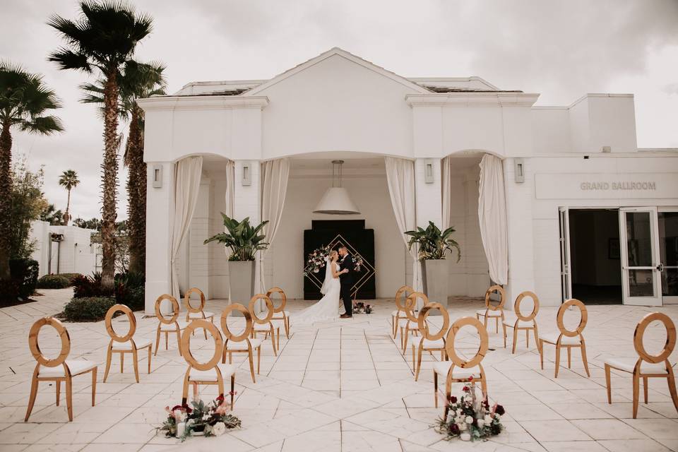 Ceremony with Oscar Chairs