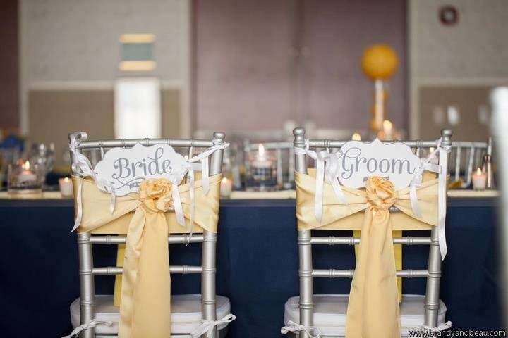 Silver Chiavari chairs