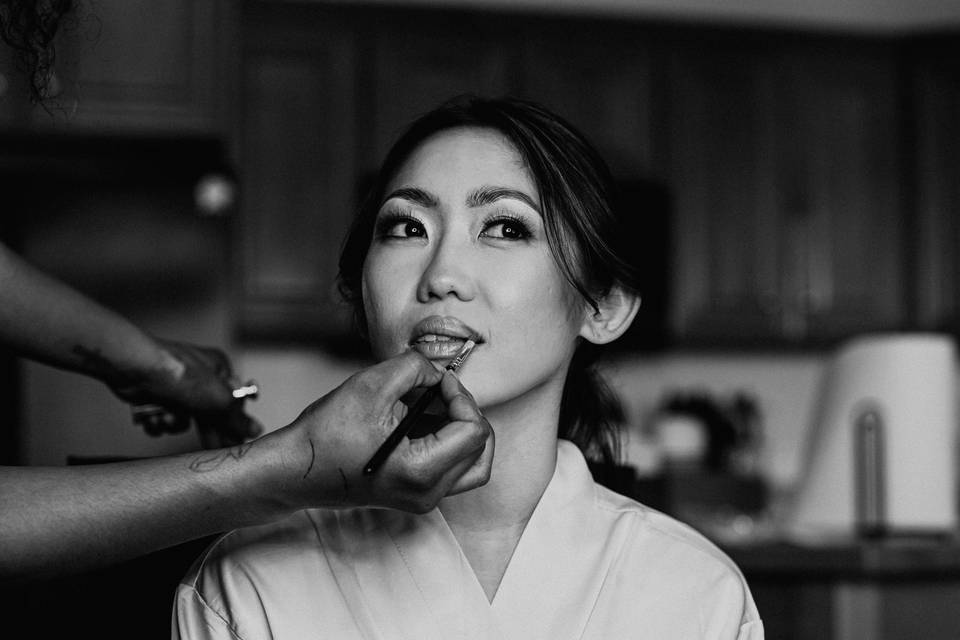 Bride Getting Ready
