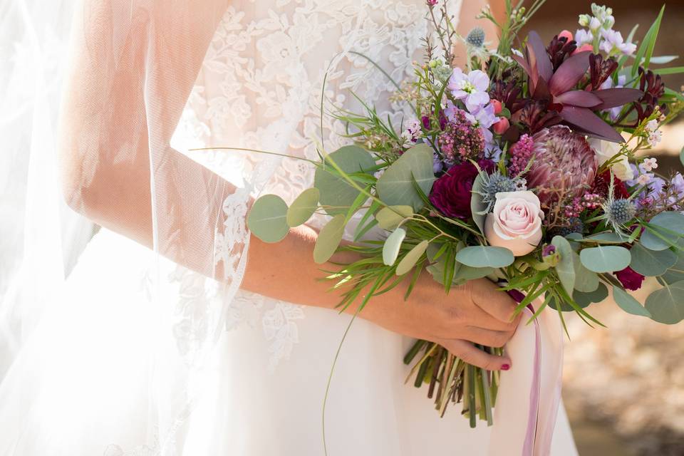 Hair piece + Bouquet