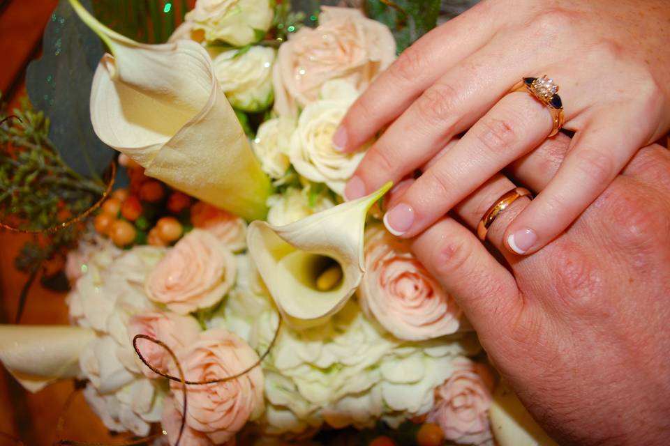 Rings and flowers