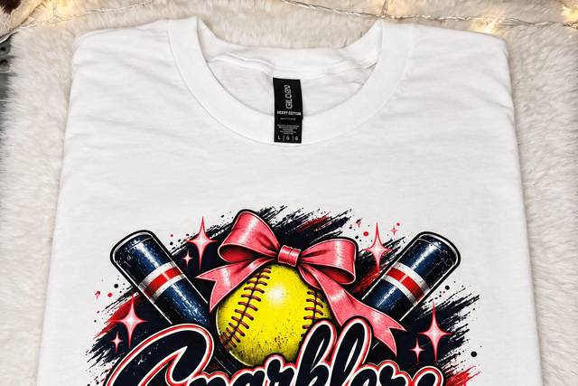Custom team design on shirts
