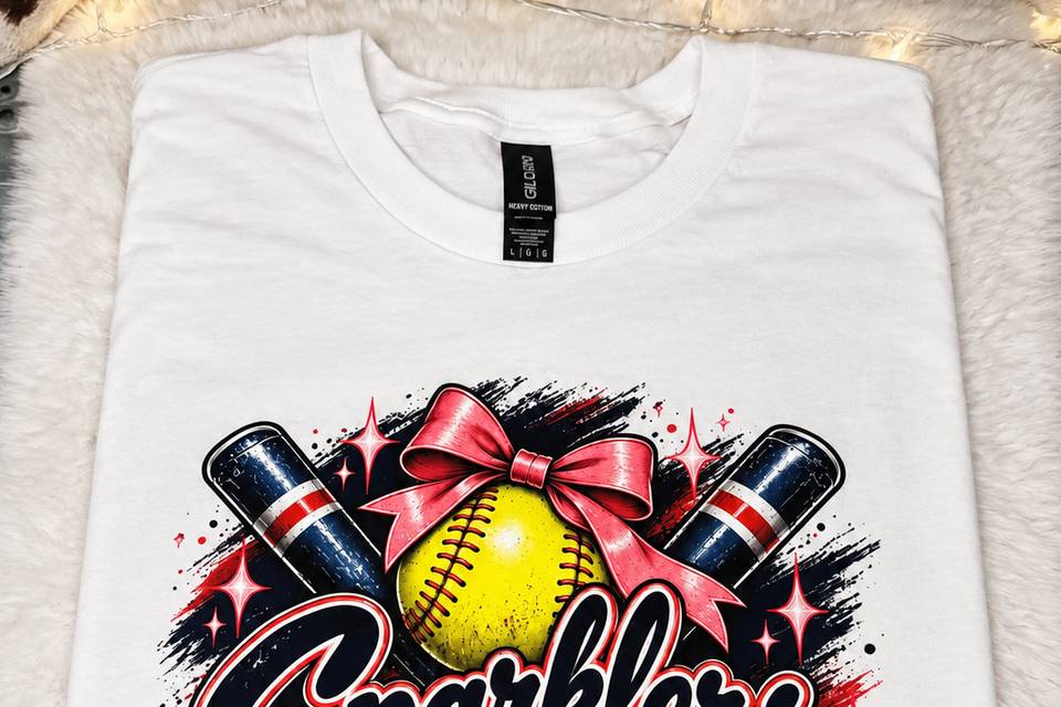 Custom team design on shirts