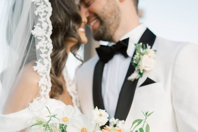 Bride and groom portrait
