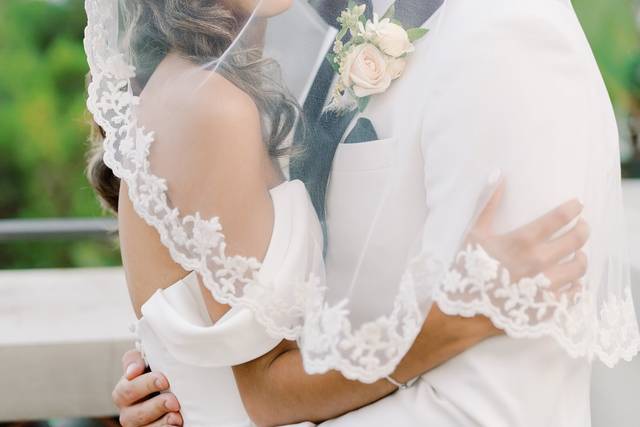 Bride and groom portrait
