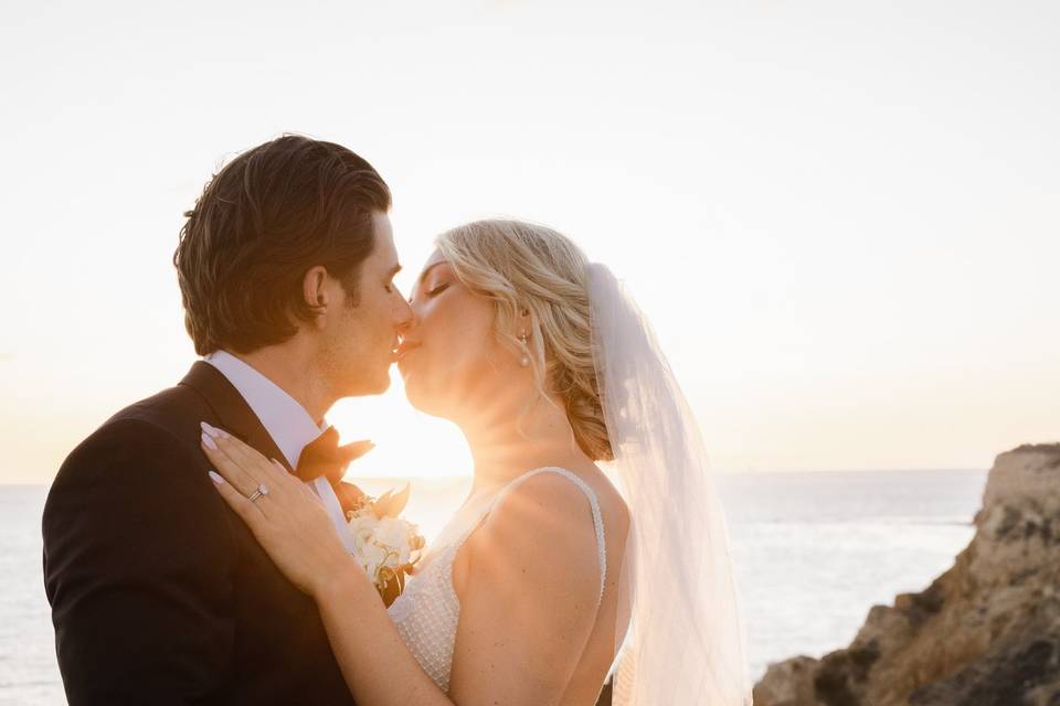 Bride and groom portrait