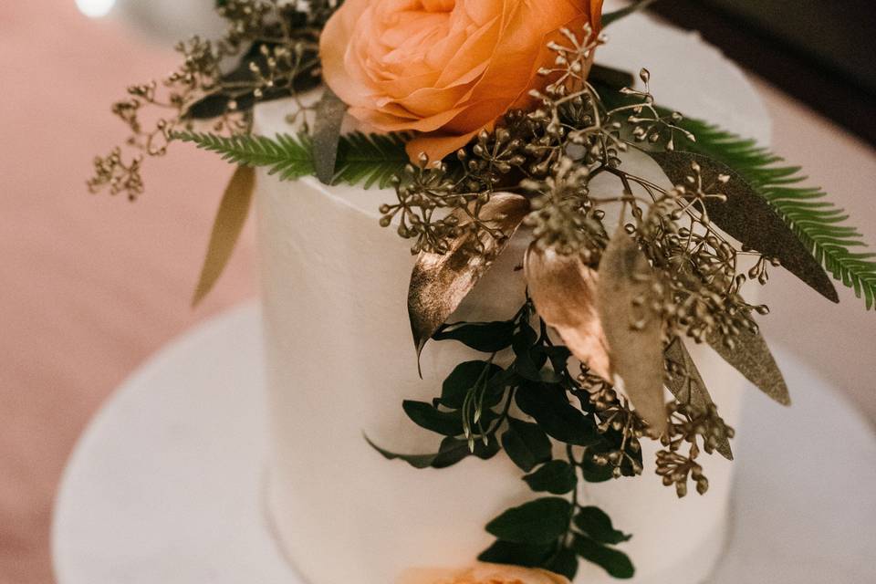 In-house wedding cake