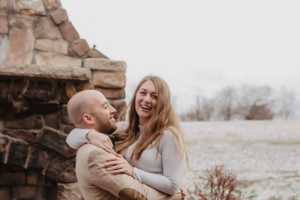Wintry engagement