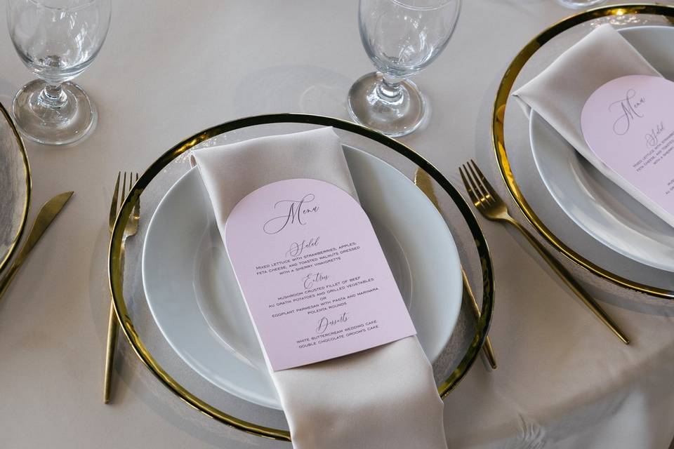 Table decorations for wedding
