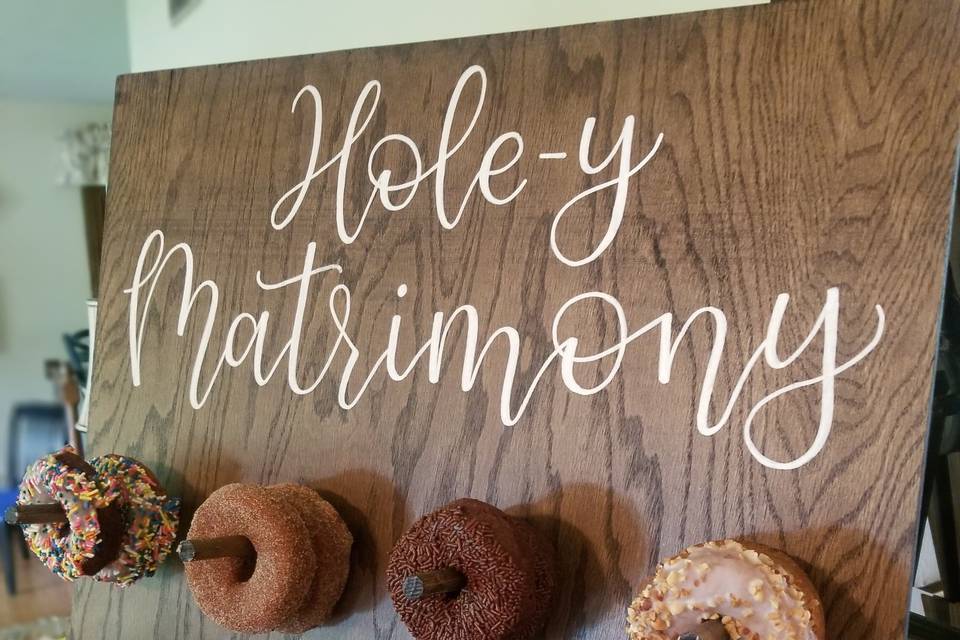 Donut wall available for rent