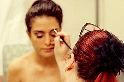 Bride Getting Ready - Makeup by Aradia
