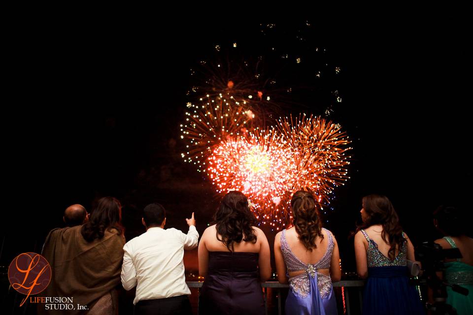 Wedding fireworks