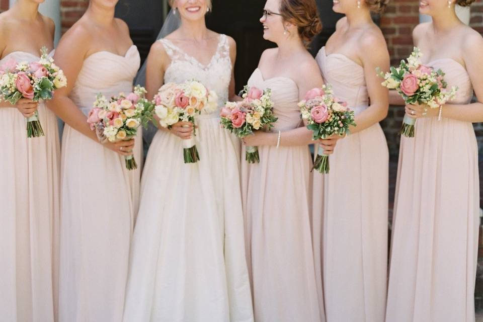 Matching bouquets