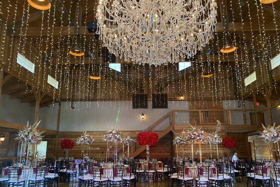 Fairy lights and floral