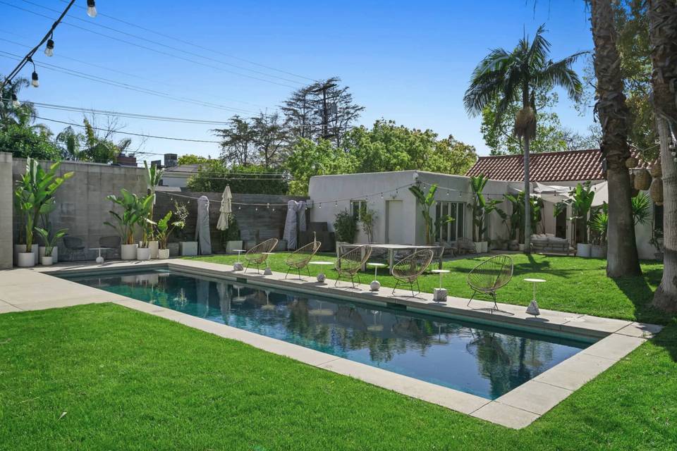 Backyard and pool
