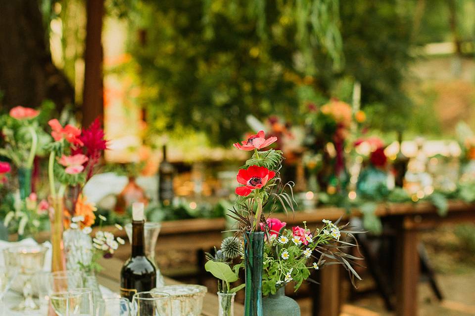 Farm Tables and Florals