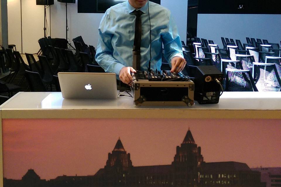 DJing at The Washington Post