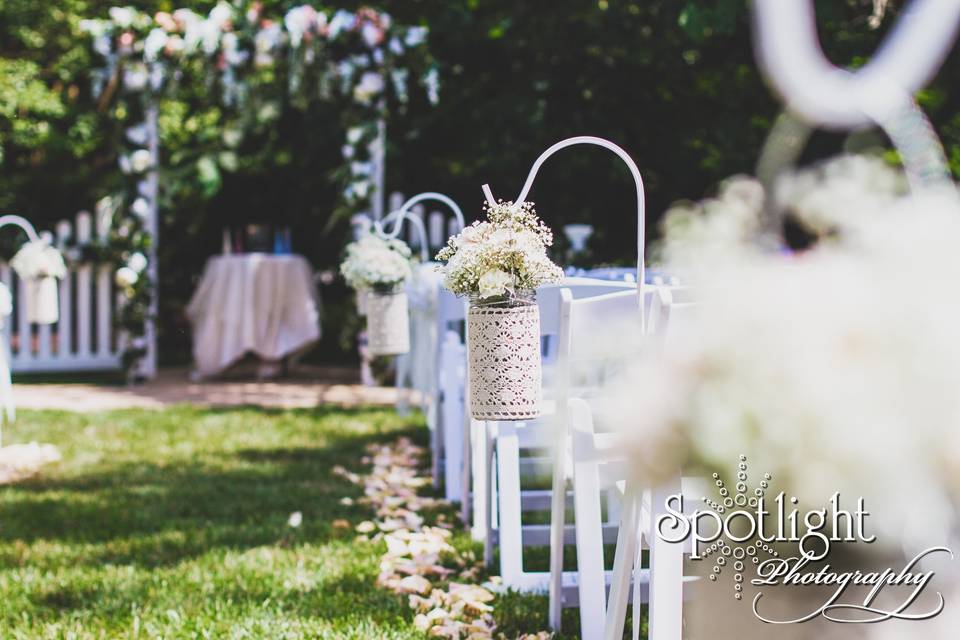 Wedding ceremony area