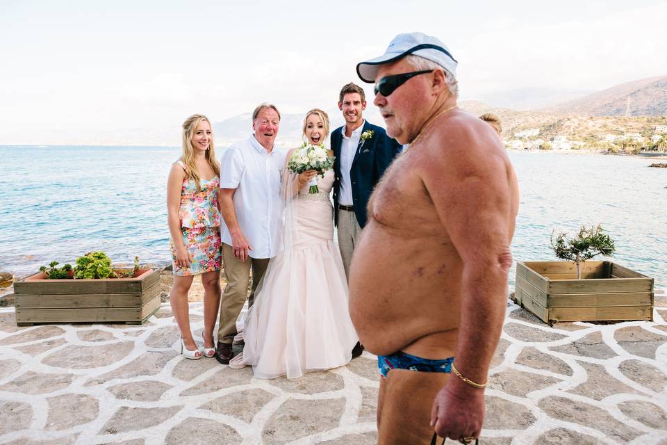 Wedding photo bomb
