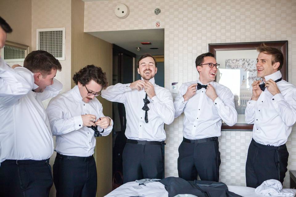 Prep photos - wedding in DC