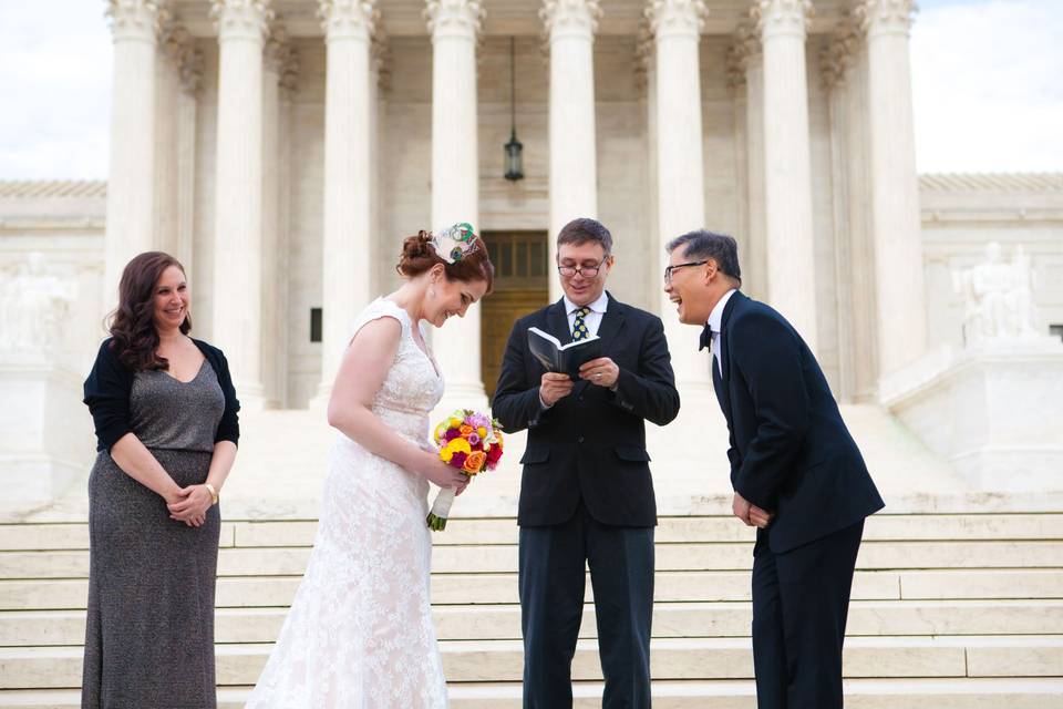 Supreme Court Steps wedding DC