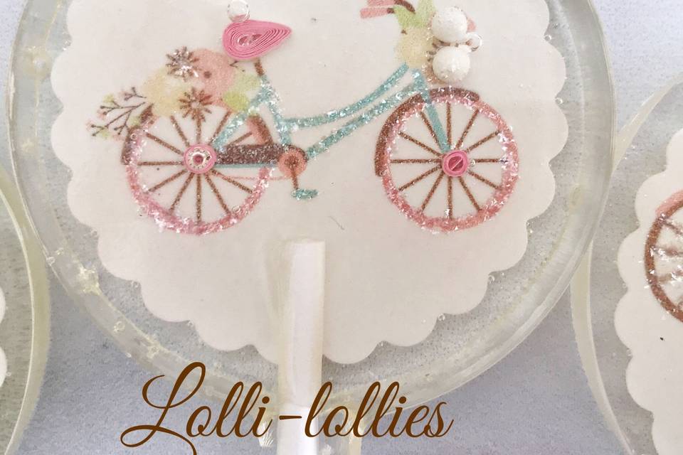 Spring Flower Bike Lollipop