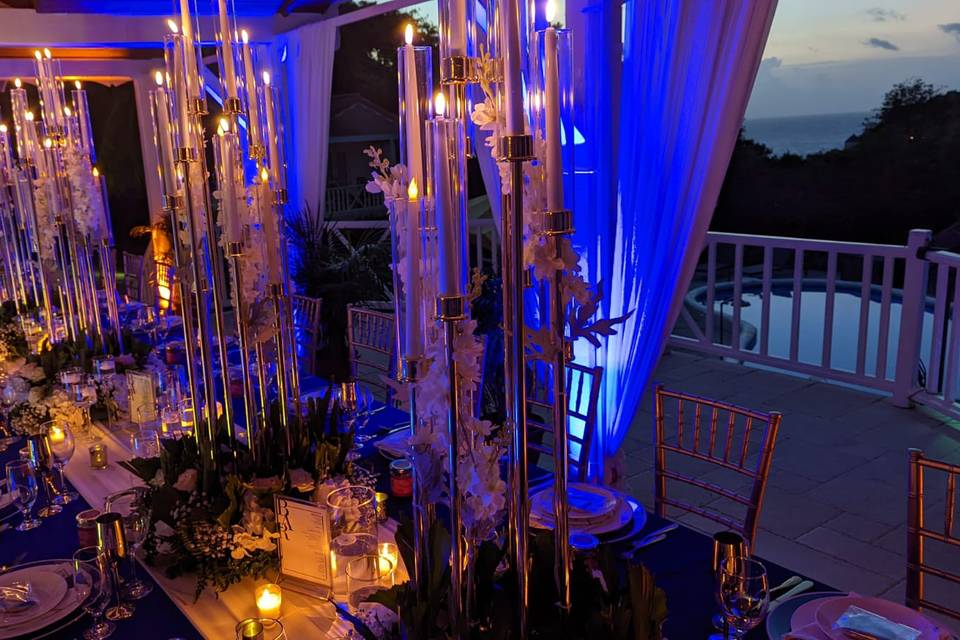 Villa Dinner Decor