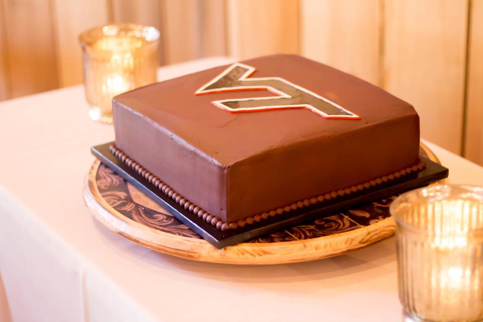 Virginia tech groom's cake