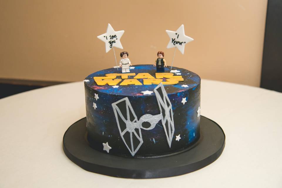 Star Wars grooms cake