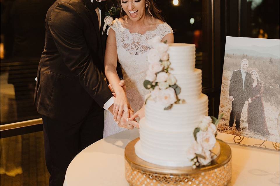 Cutting the cake