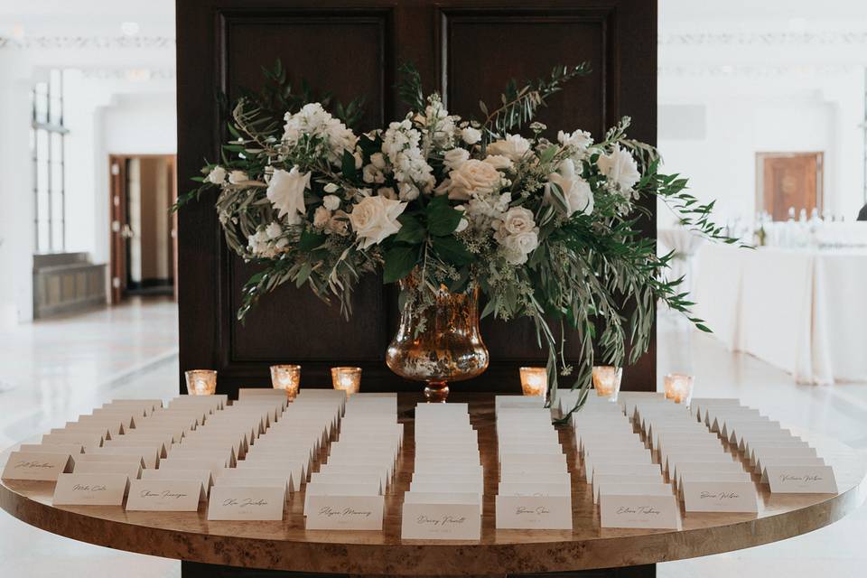 Escort card table