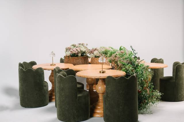 Upholstered Green Dining Chair