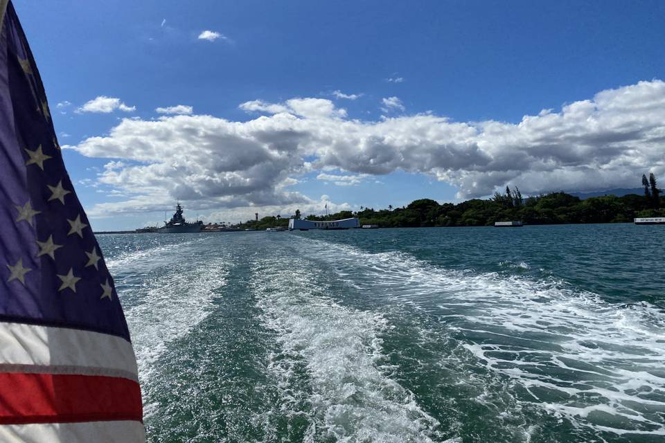 Departing Arizona Memorial