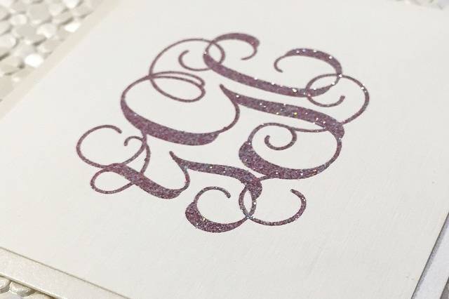 A custom monogram