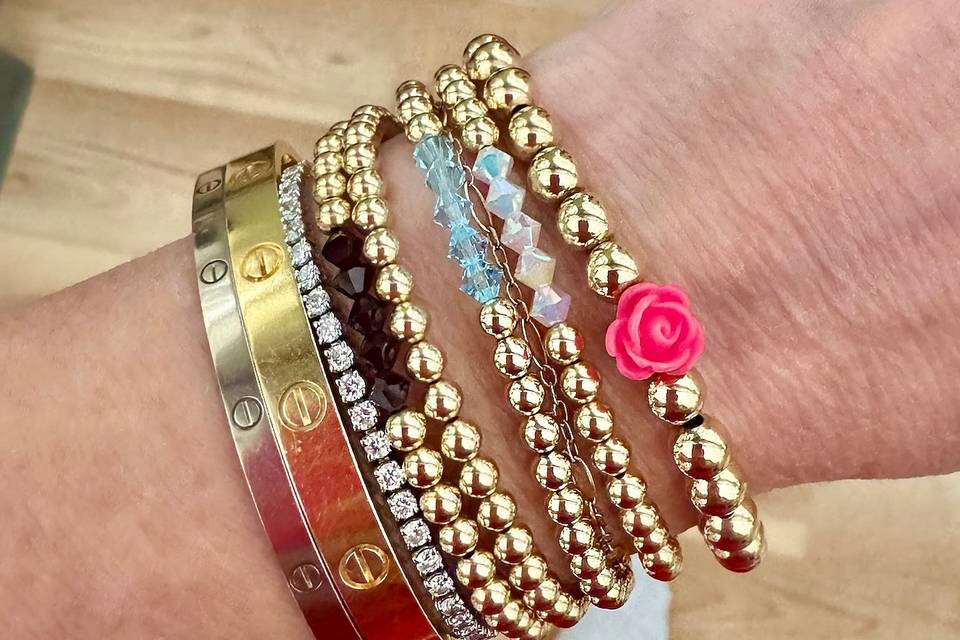 Birthstone with a rose