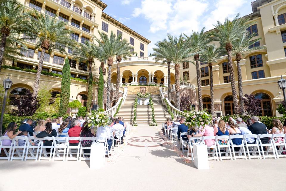 Piazza Staircase Ceremony