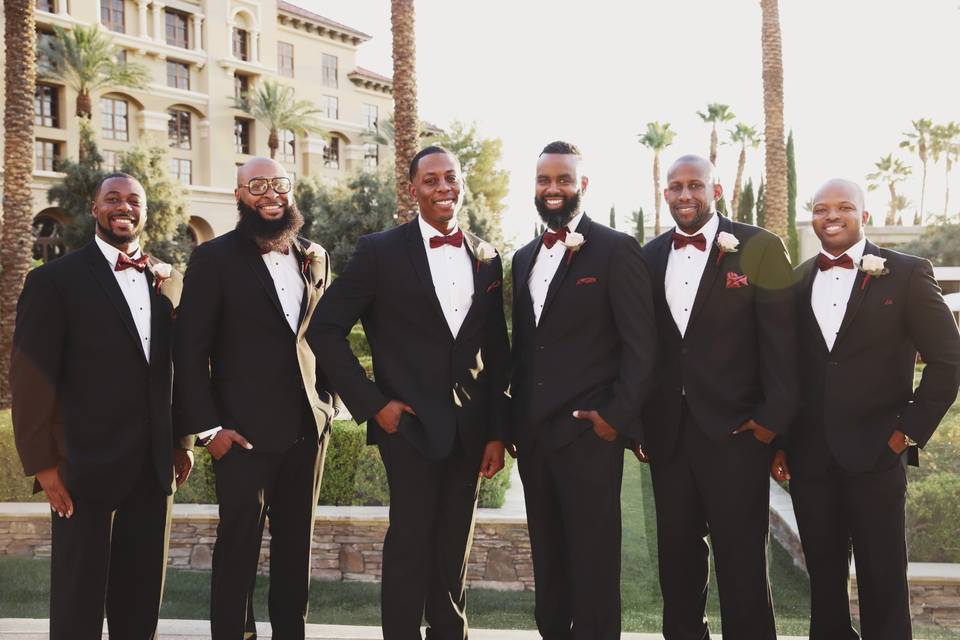 Glowing Groomsmen