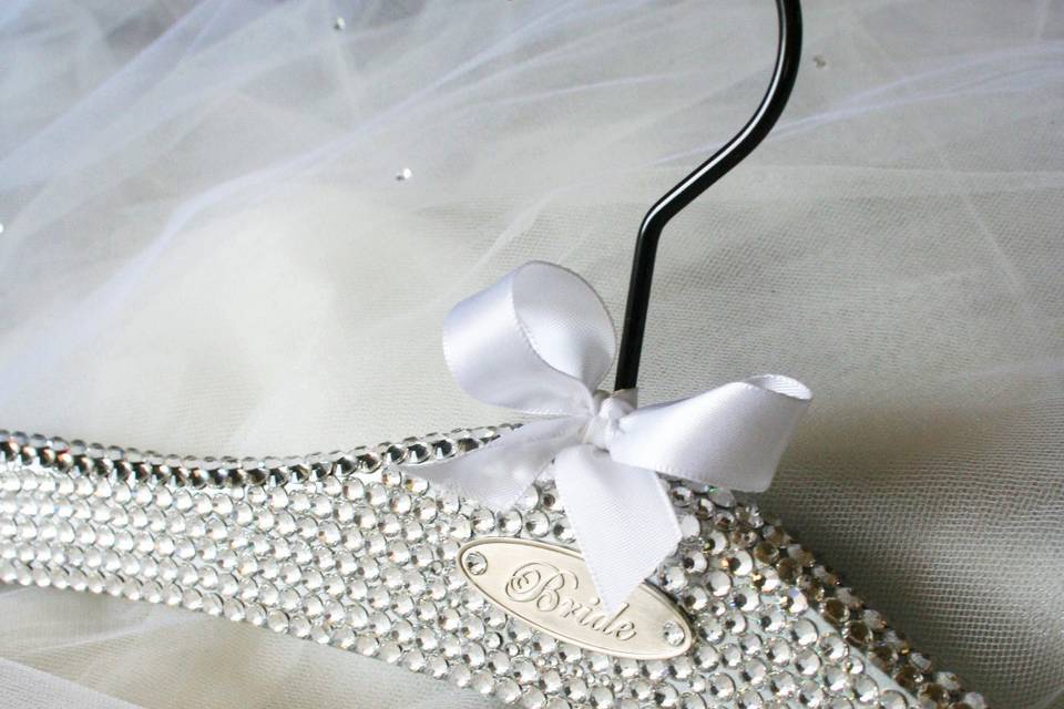 WWW.BLACKBOWHANGERS.COM  bridal hangers, wedding gown hangers, wedding dress hangers.