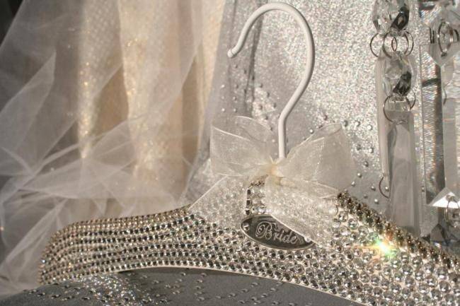 WWW.BLACKBOWHANGERS.COM  bridal hangers, wedding gown hangers, wedding dress hangers.