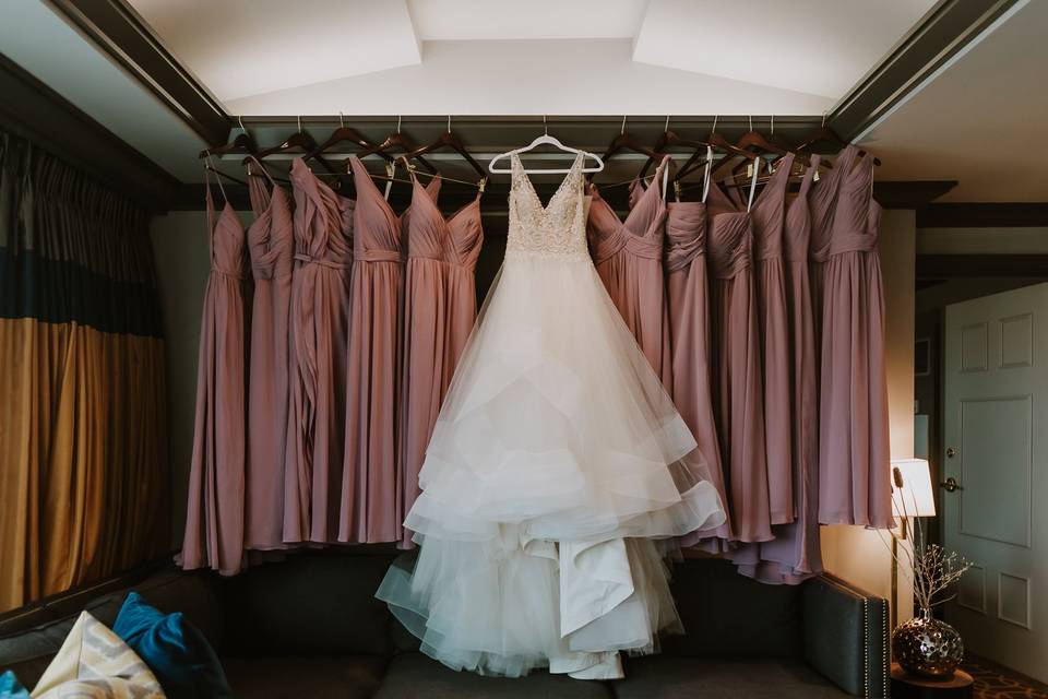 All the dresses!