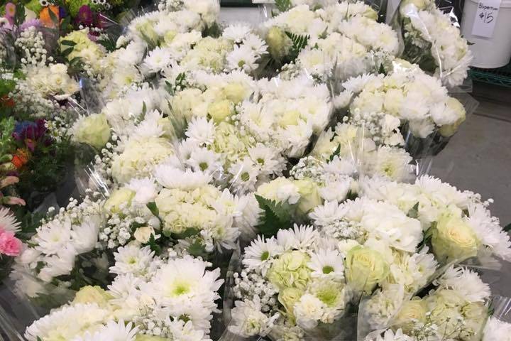 White Mixed Bouquets