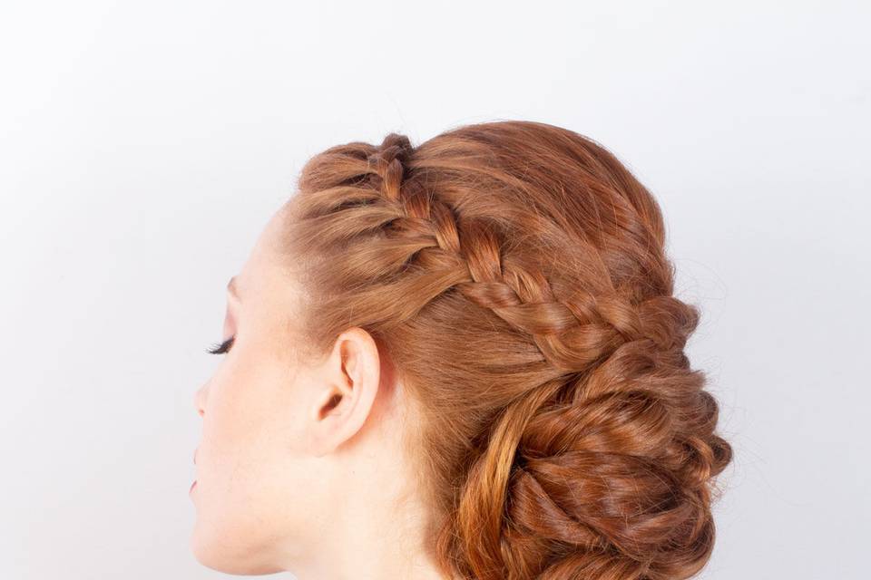 Braided low bun