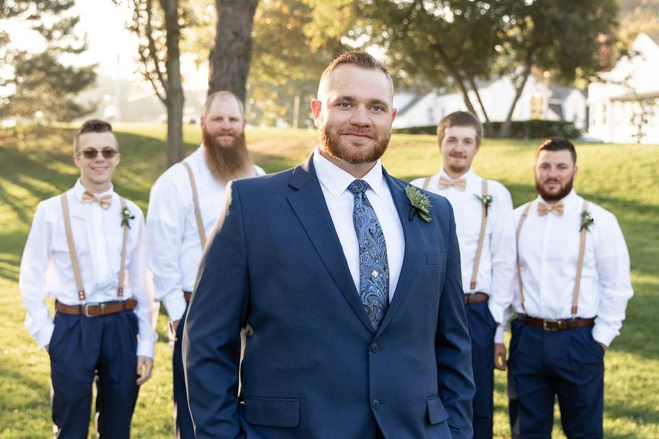 Sam and his groomsmen
