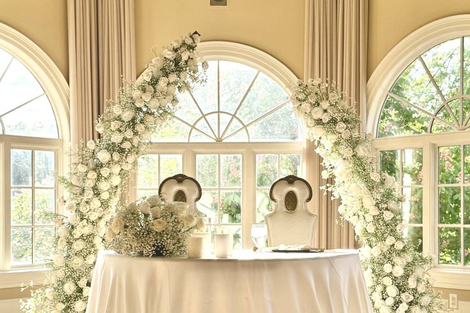 Wedding Sweetheart Table