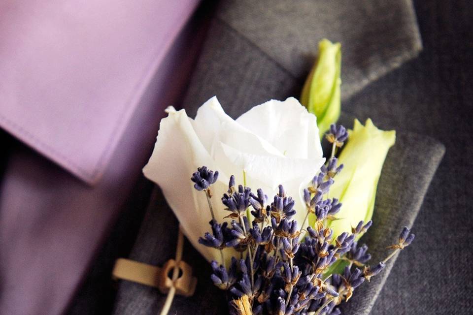 White boutonniere