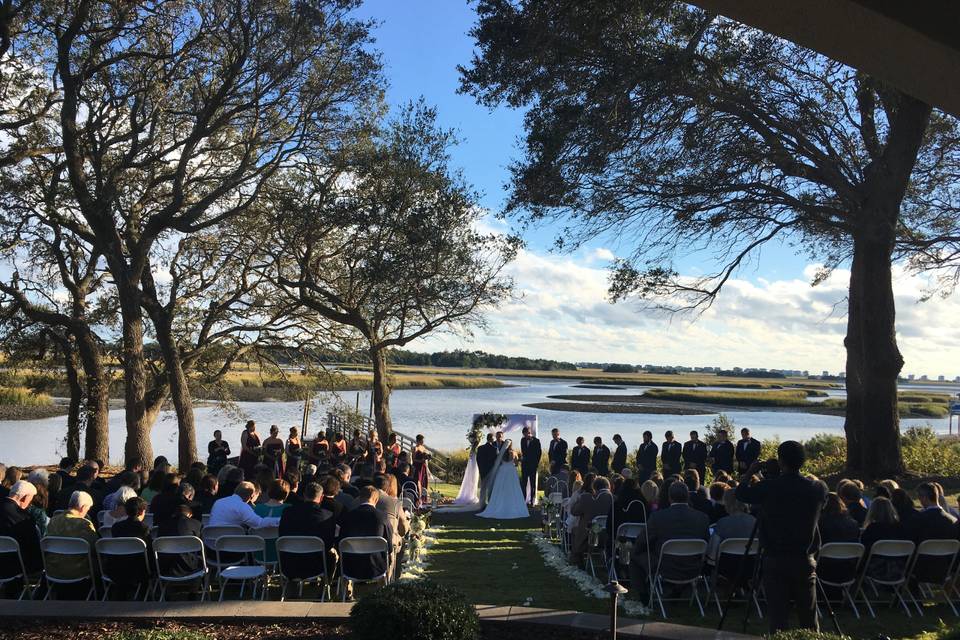 Beautiful Waterfront Ceremony