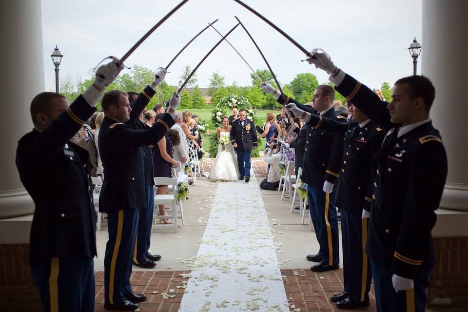 Lakefront Patio Ceremony