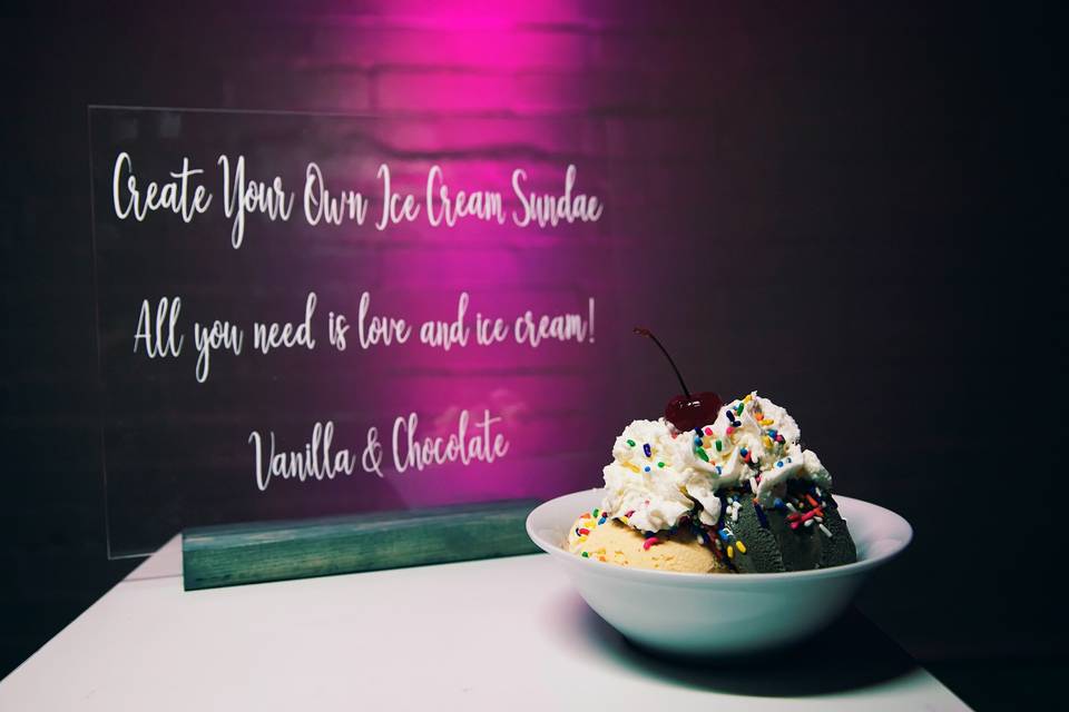 Dessert - ice cream sundae