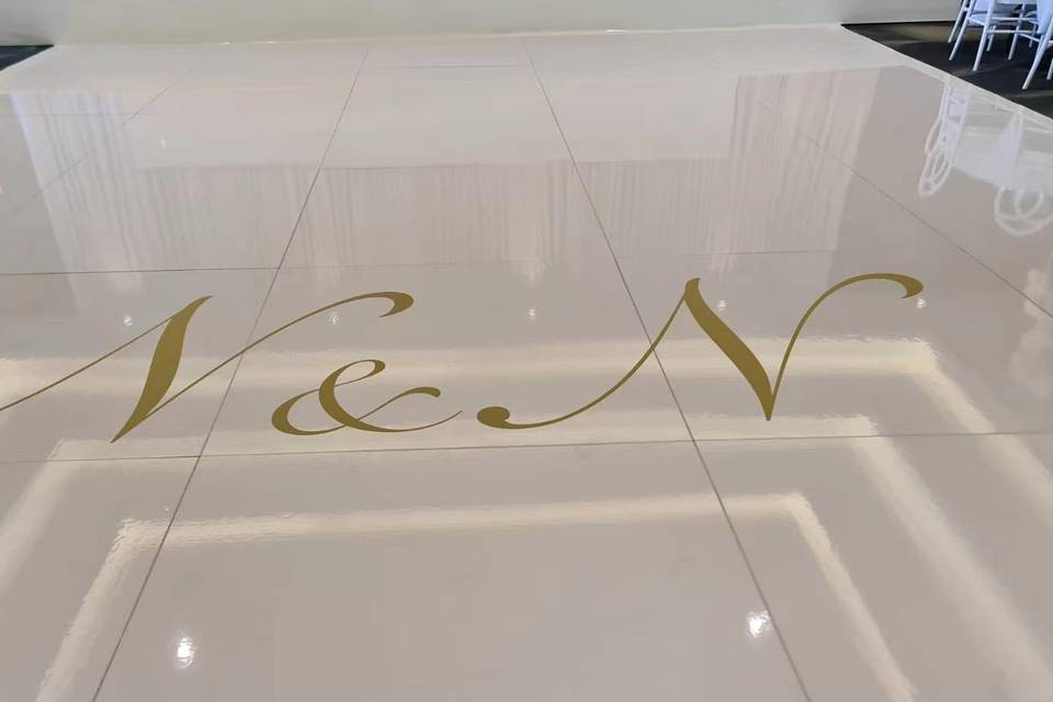 White floors an decals